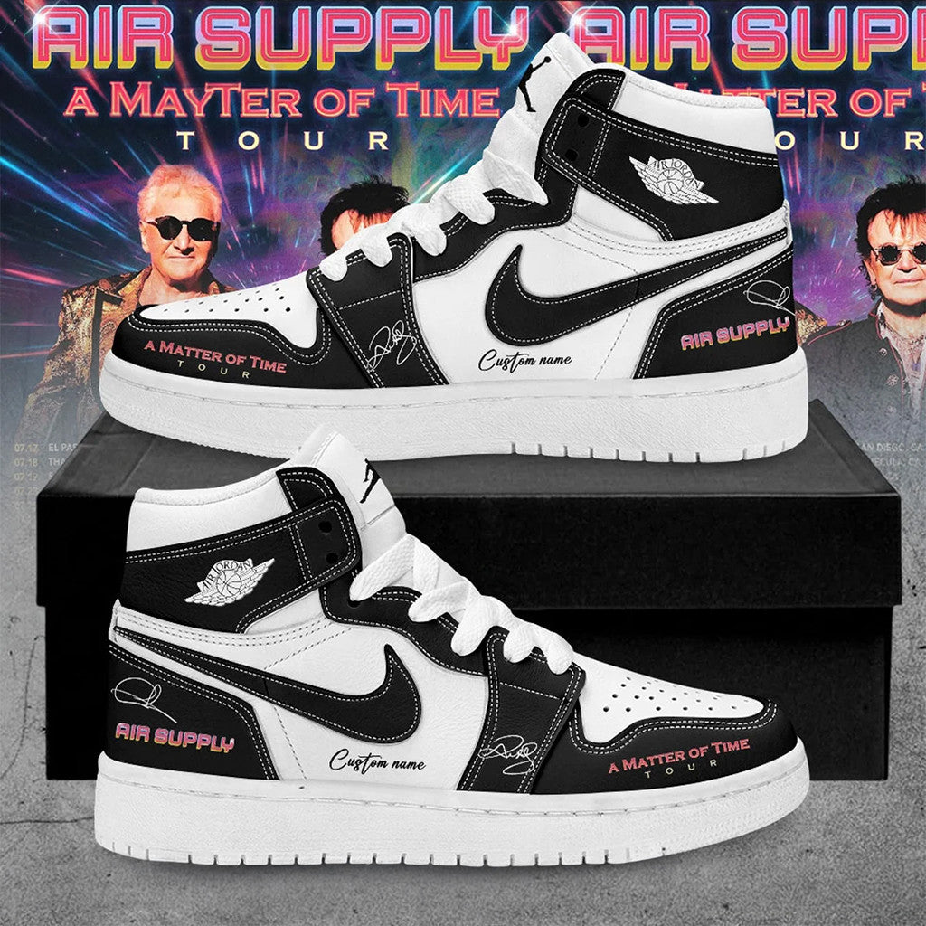 Custom Name Air Supply A Matter Of Time Tour Shoes Air Supply Merch Birthday Gift For Husband - Merchluma