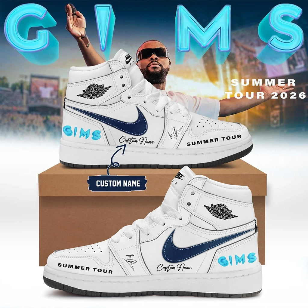 Custom GIMS Summer Tour 2026 Signature Sneakers GIMS Merch Gifts For Music Fans - Merchluma