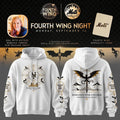 New York Mets x Fourth Wing Night Hoodie White Mets Merch Birthday Gift For Him - Merchluma