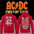 ACDC Power Up Tour 2026 Ohio Stadium Hoodie ACDC x Ohio State Buckeyes Merch Red Fan Gear - Merchluma