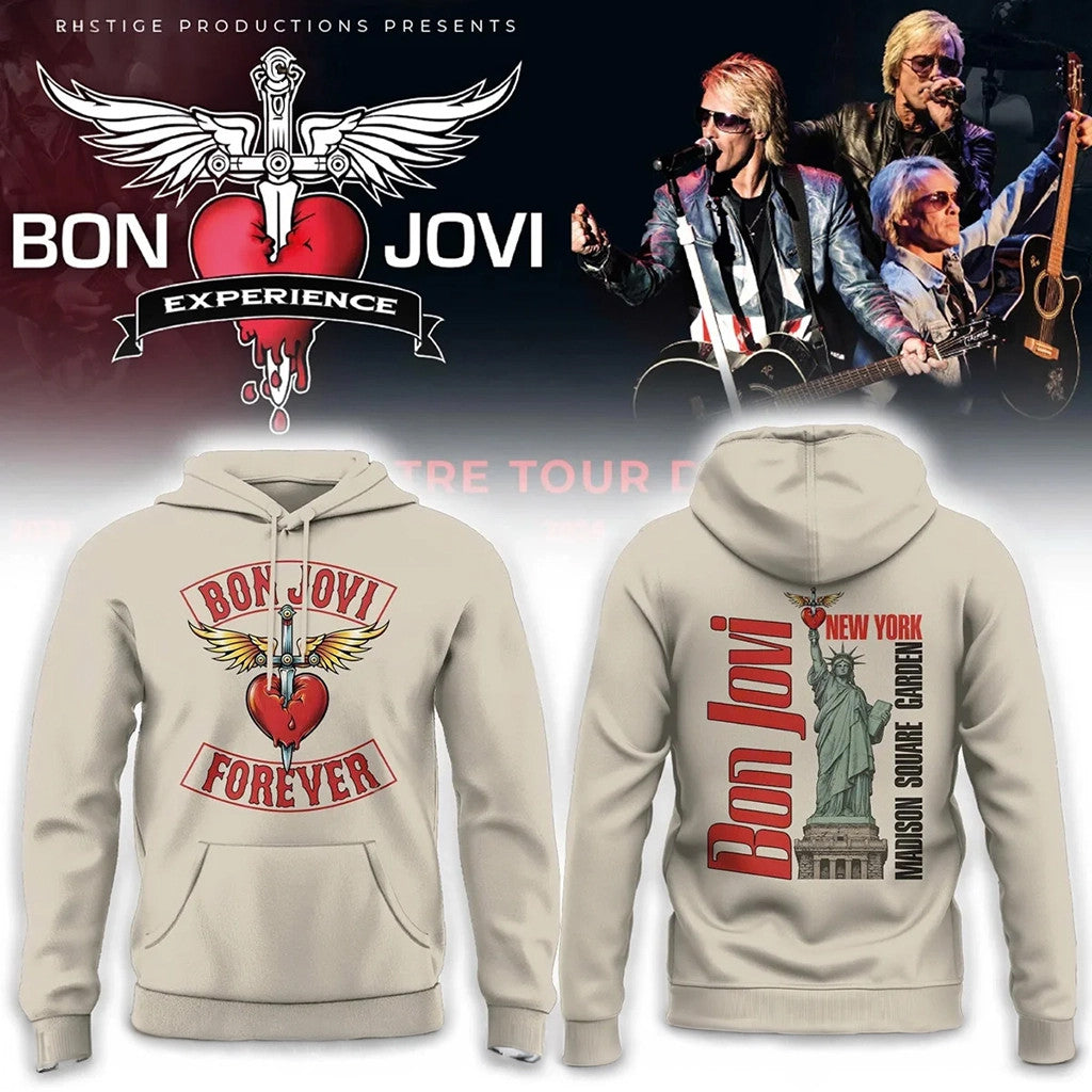 Bon Jovi Forever Tour Hoodie Bon Jovi Merch Best Gifts For Husband - Merchluma