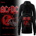 ACDC x Ohio State Buckeyes Merch ACDC Power Up Tour 2026 At Ohio Stadium Hoodie Black Gear - Merchluma