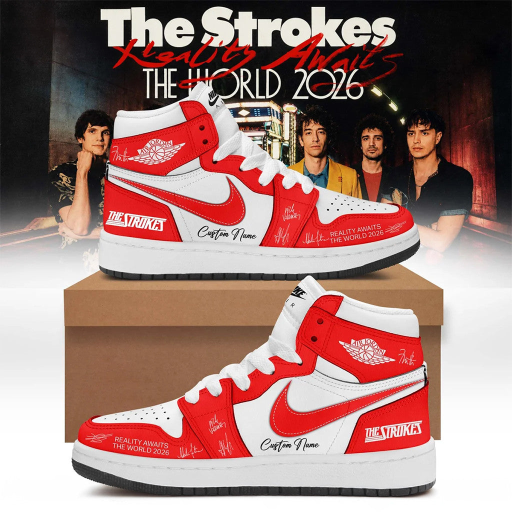 Personalized The Strokes Reality Awaits The World Tour 2026 Shoes The Stroke Merch Unique Gifts - Merchluma
