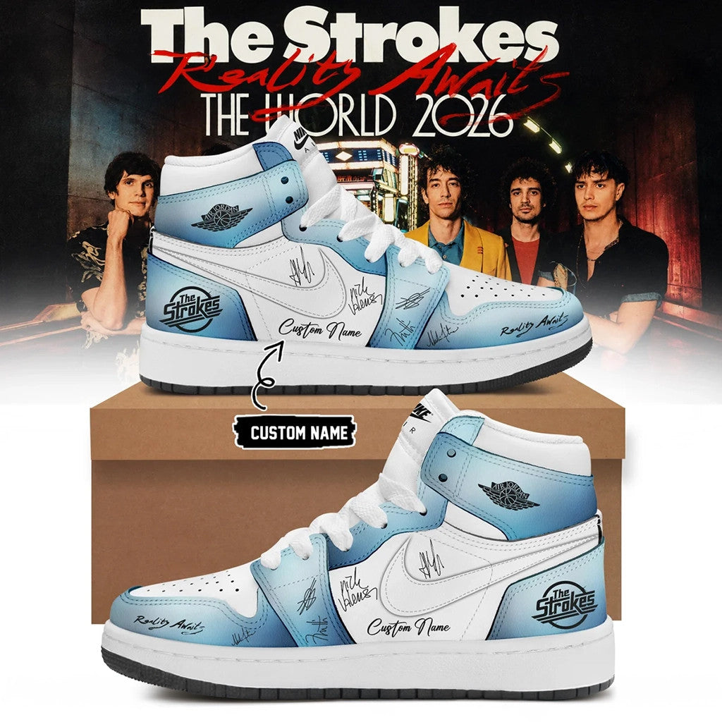Personalized The Strokes Reality Awaits The World Tour 2026 Shoes The Stroke Merch Fan Gift - Merchluma