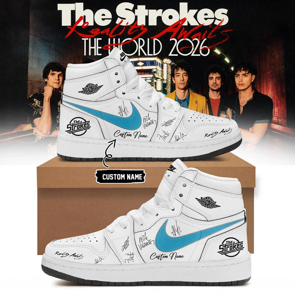 Personalized The Strokes Merch Reality Awaits The World Tour 2026 Shoes Meaningful Gifts - Merchluma