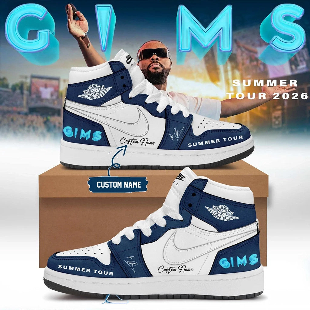 Personalized GIMS Summer Tour 2026 Signature Sneakers GIMS Merch Music Lover Brother Gifts - Merchluma