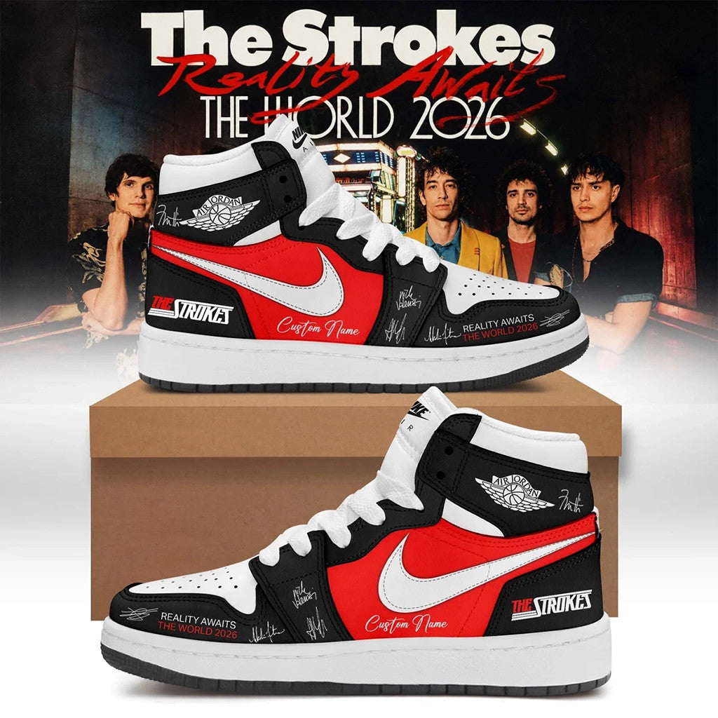 Personalized The Strokes Reality Awaits The World Tour 2026 Shoes The Stroke Merch Best Gifts - Merchluma