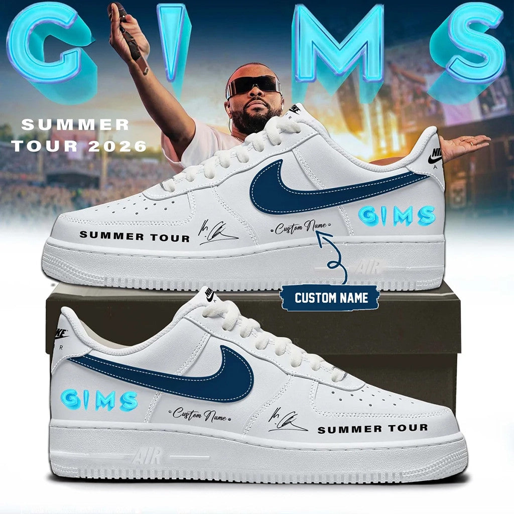 Custom GIMS Summer Tour 2026 Signature Sneakers GIMS Merch Music Gift Ideas For Guys - Merchluma