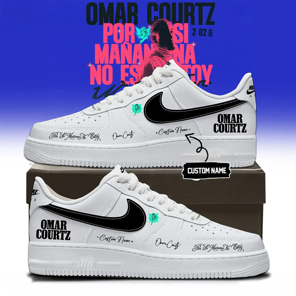 Personalized Omar Courtz Merch Por Si Manana No Estoy World Tour 2026 Shoes Birthday For Fans - Merchluma