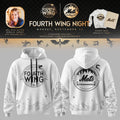 New York Mets x Fourth Wing Night Hoodie White NY Mets Merch Gift For Son In Law - Merchluma