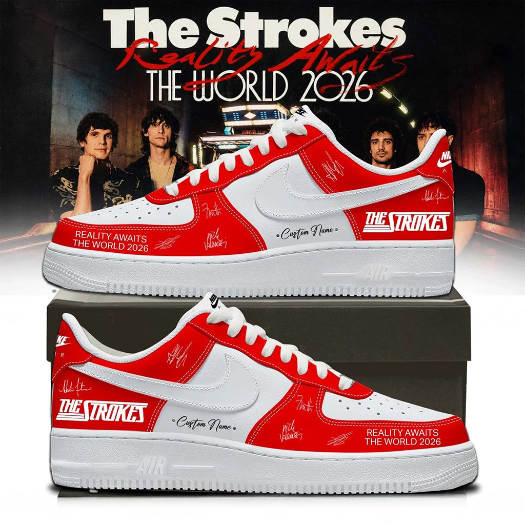 Personalized The Strokes Reality Awaits The World Tour 2026 Shoes The Stroke Fan Merch Gift - Merchluma