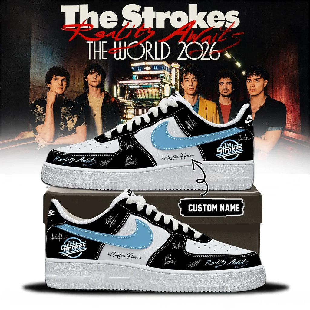 Personalized The Strokes Reality Awaits The World Tour 2026 Shoes The Stroke Merch Present Ideas - Merchluma