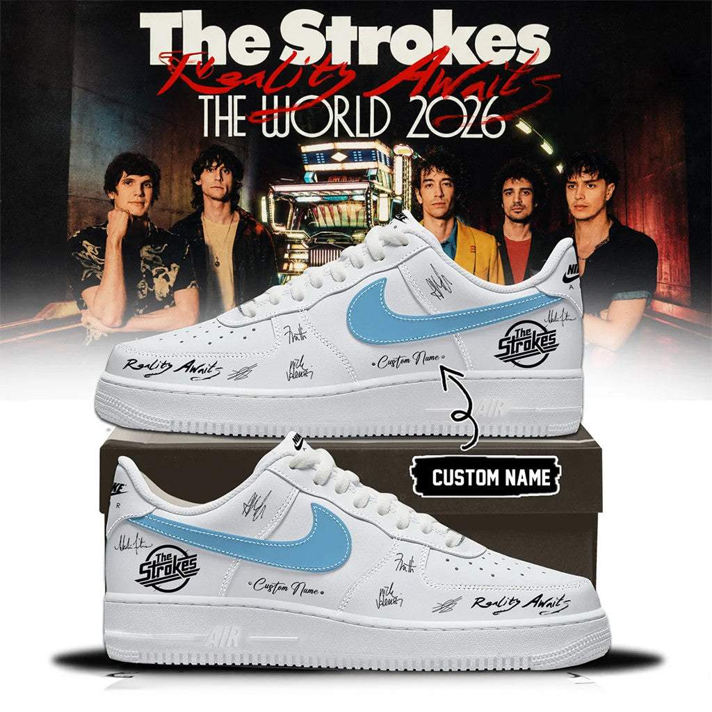 Personalized The Strokes Reality Awaits The World Tour 2026 Shoes The Stroke Merch Present - Merchluma