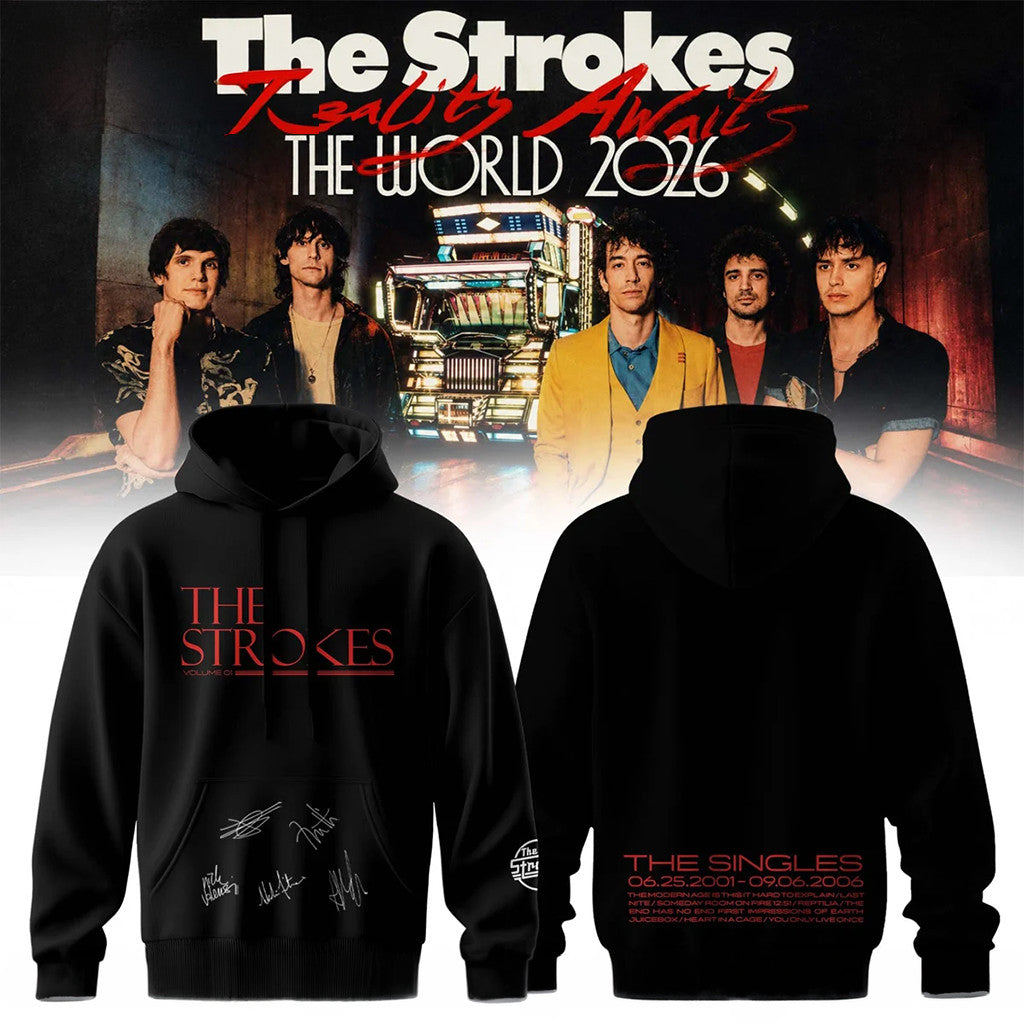The Strokes Reality Awaits Tour 2026 Hoodie The Strokes Merch Gift Ideas For Men - Merchluma