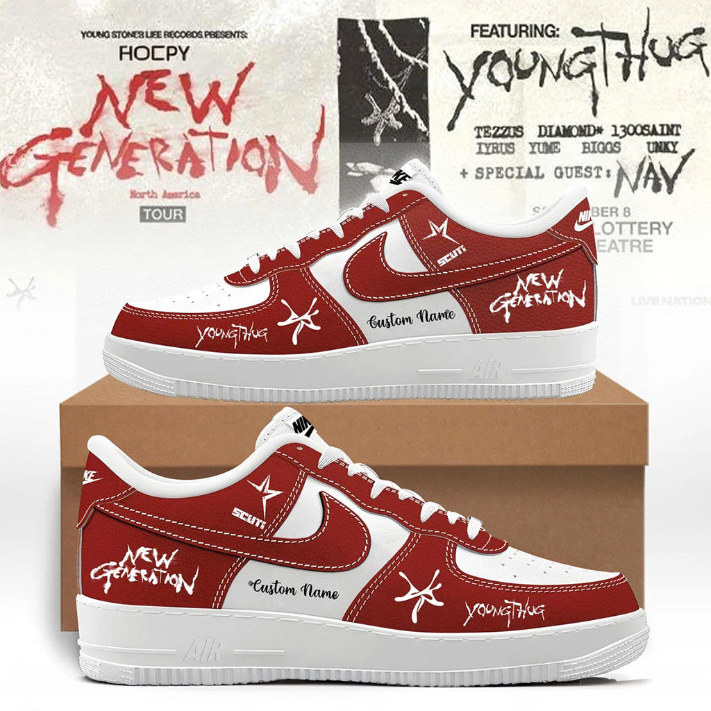Personalized Young Thug The New Generation Tour Shoes Young Thug Merch Best Gifts For Men - Merchluma