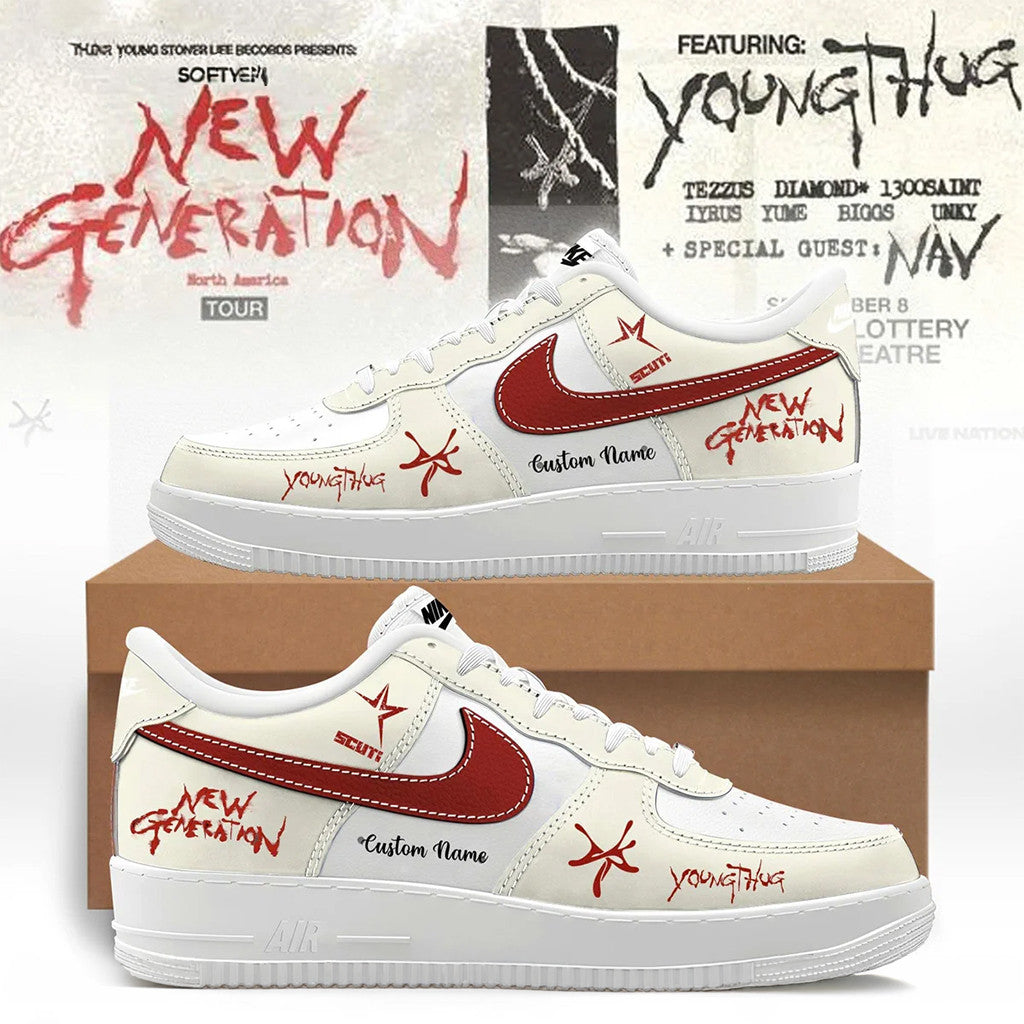 Personalized Young Thug The New Generation Tour Shoes Young Thug Merch Birthday Gift - Merchluma