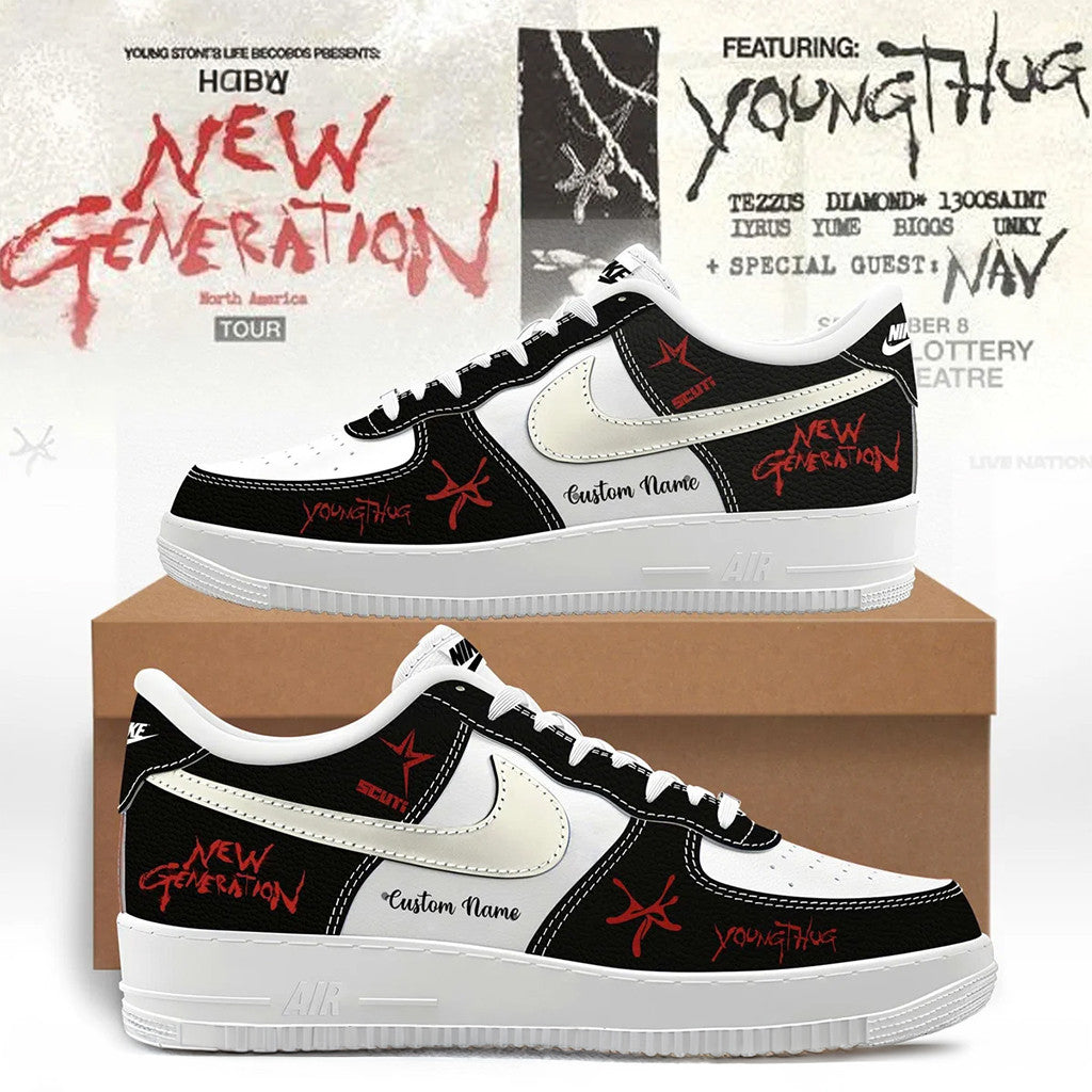 Personalized Young Thug The New Generation Tour Shoes Young Thug Merch Birthday Present For Men - Merchluma