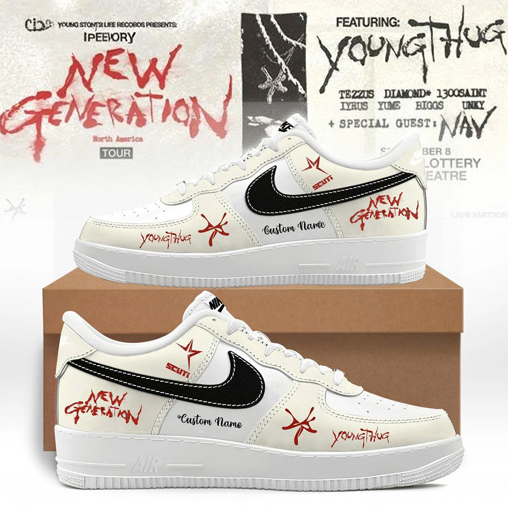 Personalized Young Thug The New Generation Tour Shoes Young Thug Merch Gift Ideas For Men - Merchluma