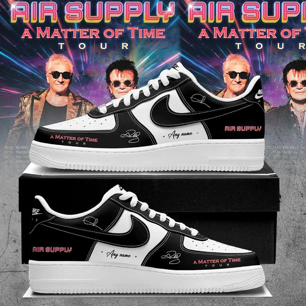 Custom Name Air Supply A Matter Of Time Tour Shoes Air Supply Merch Holiday Gifts For Fans - Merchluma