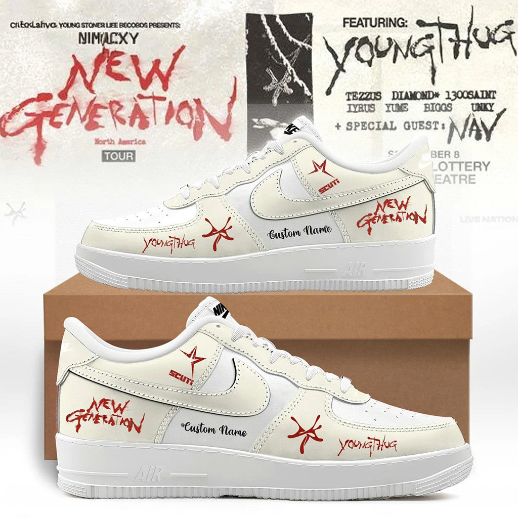 Personalized Young Thug The New Generation Tour Shoes Young Thug Merch Gifts For Men - Merchluma
