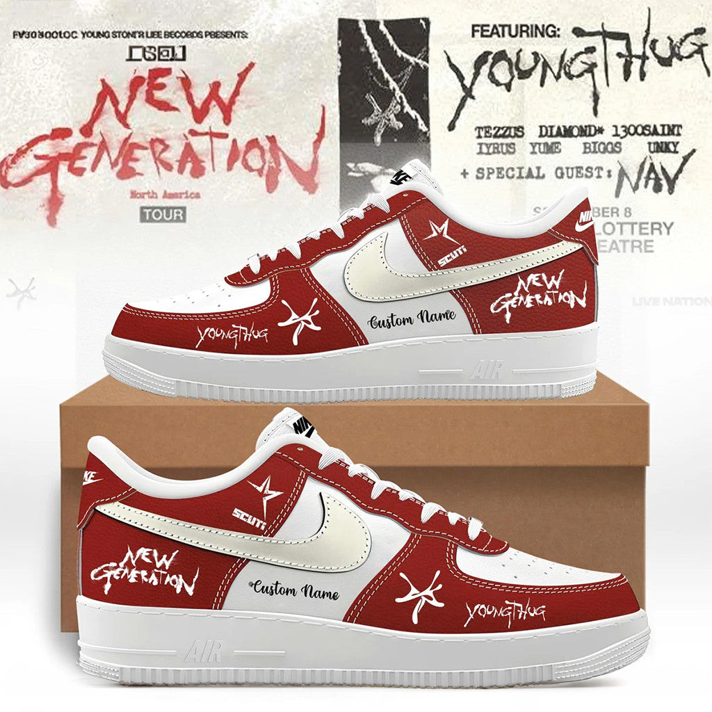 Personalized Young Thug The New Generation Tour Shoes Young Thug Merch Unique Gift For Men - Merchluma
