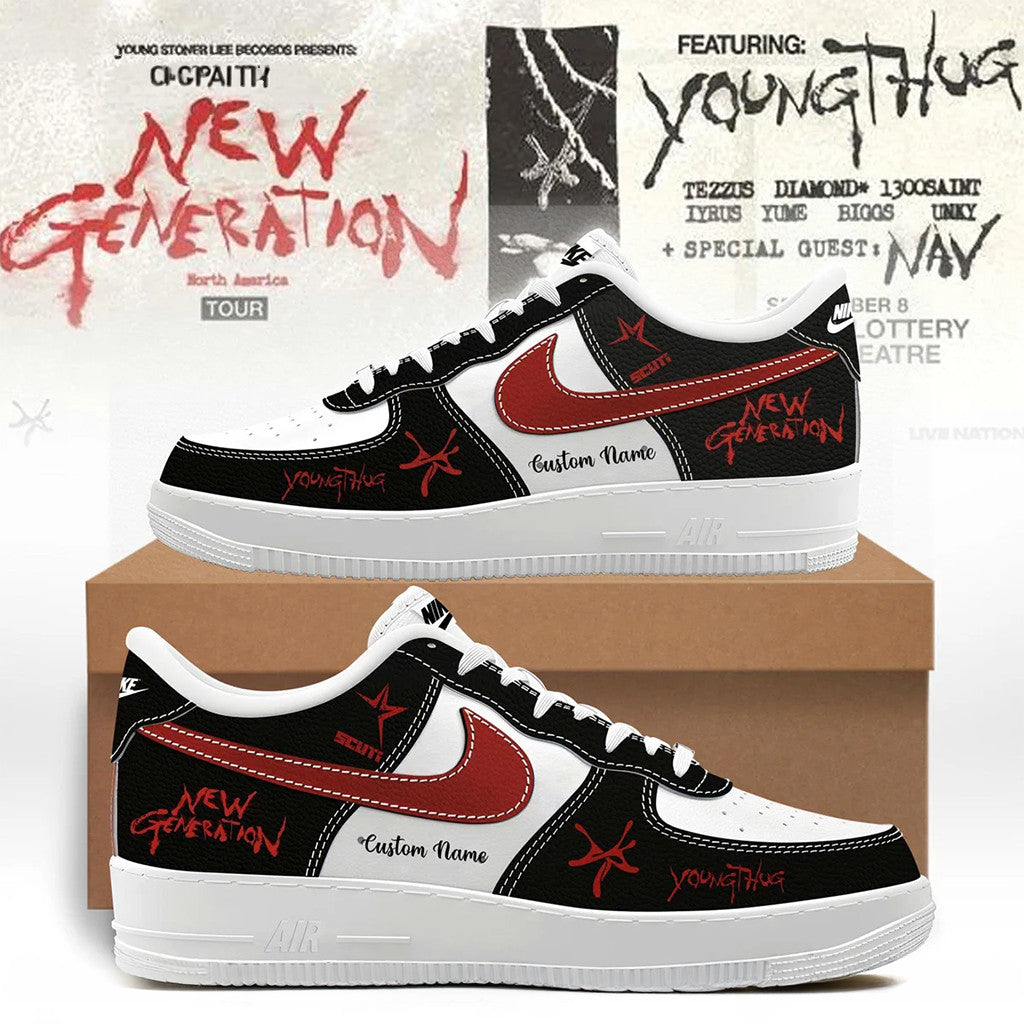 Personalized Young Thug The New Generation Tour Shoes Young Thug Merch Unique Gifts For Fans - Merchluma