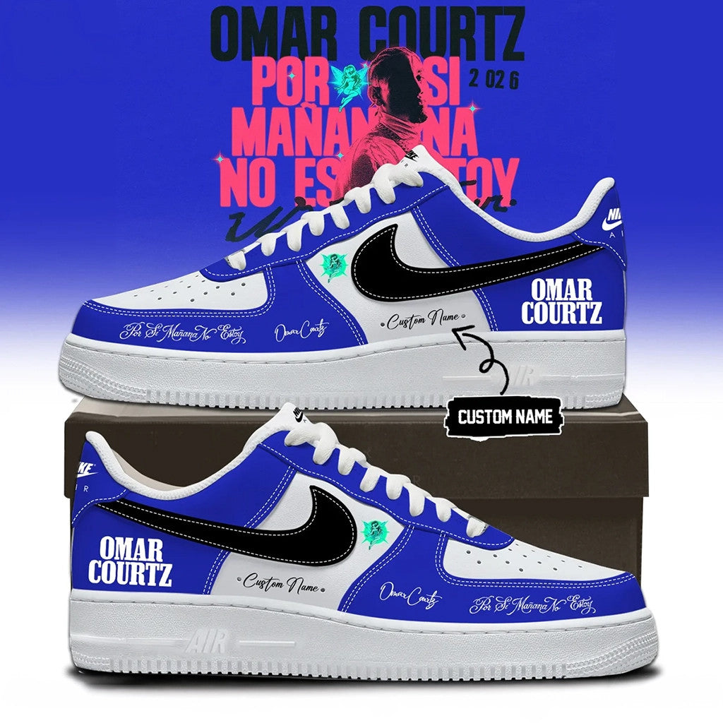 Personalized Omar Courtz Merch Por Si Manana No Estoy World Tour 2026 Shoes Gift For Son - Merchluma