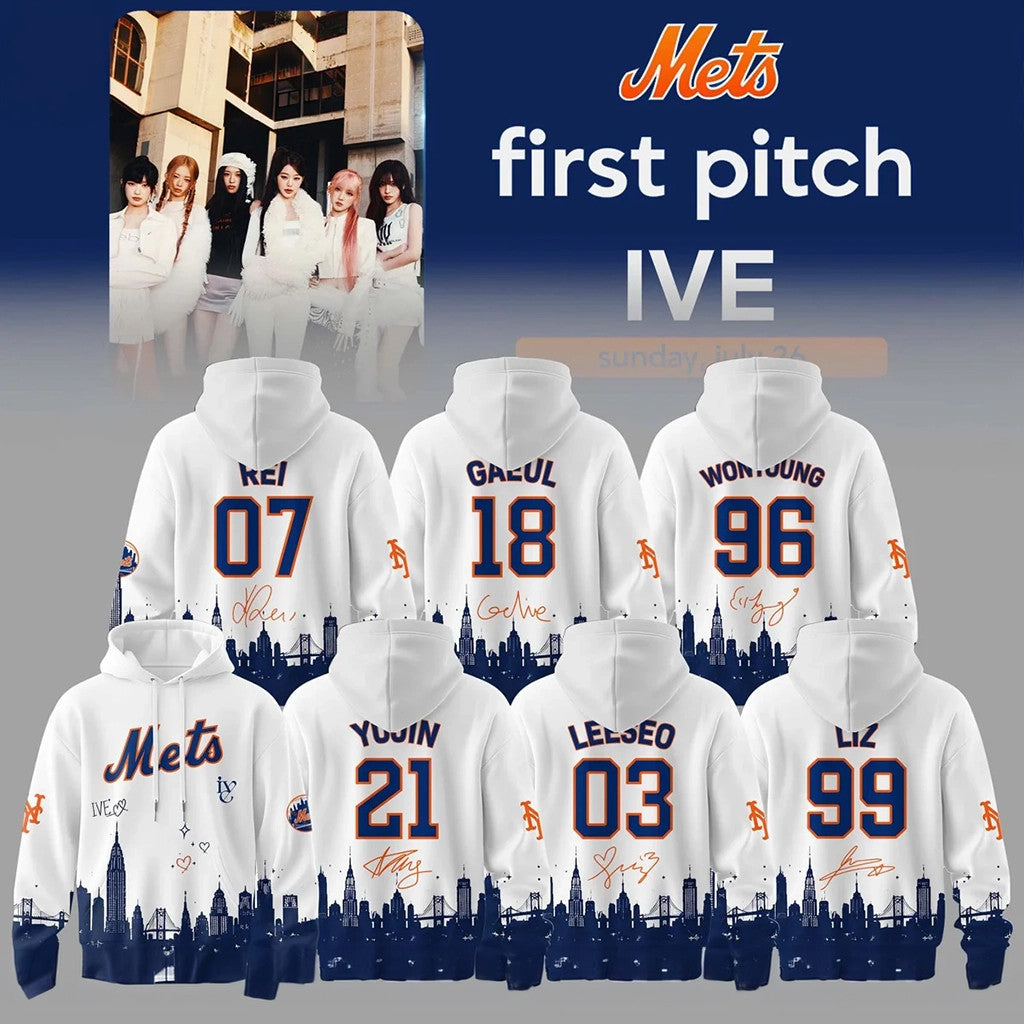 New York Mets x Ive 2026 Hoodie NY Mets Merch Best Gifts For Baseball Lovers - Merchluma