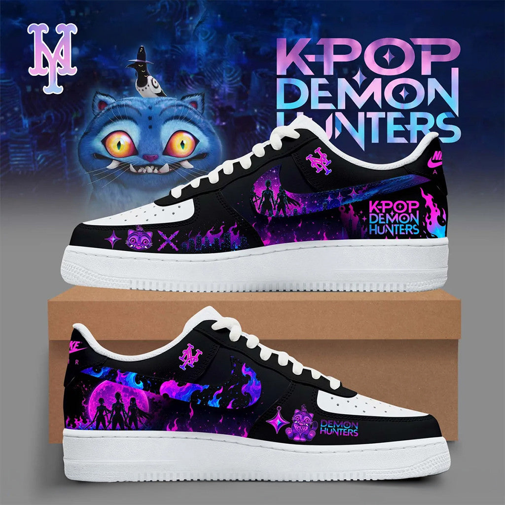 New York Mets x Kpop Demon Hunters Night Shoes NY Mets Merch Birthday Gift For Him - Merchluma