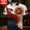 Personalized Arsenal AFC EST 1886 Polo Shirt Arsenal FC Merch Presents For Football Lovers - Merchluma
