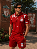 Personalized LVP FC 2026 Sport Polo Shirt And Shorts Liverpool FC Merch Dad Gifts - Merchluma