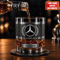 Personalized 100th Anniversary Merc Whiskey Glass Birthday Gift For Husband - Merchluma