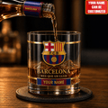 Personalized Barcelona FC 2026 Whiskey Glass FC Barcelona Merch Football Themed Gifts - Merchluma