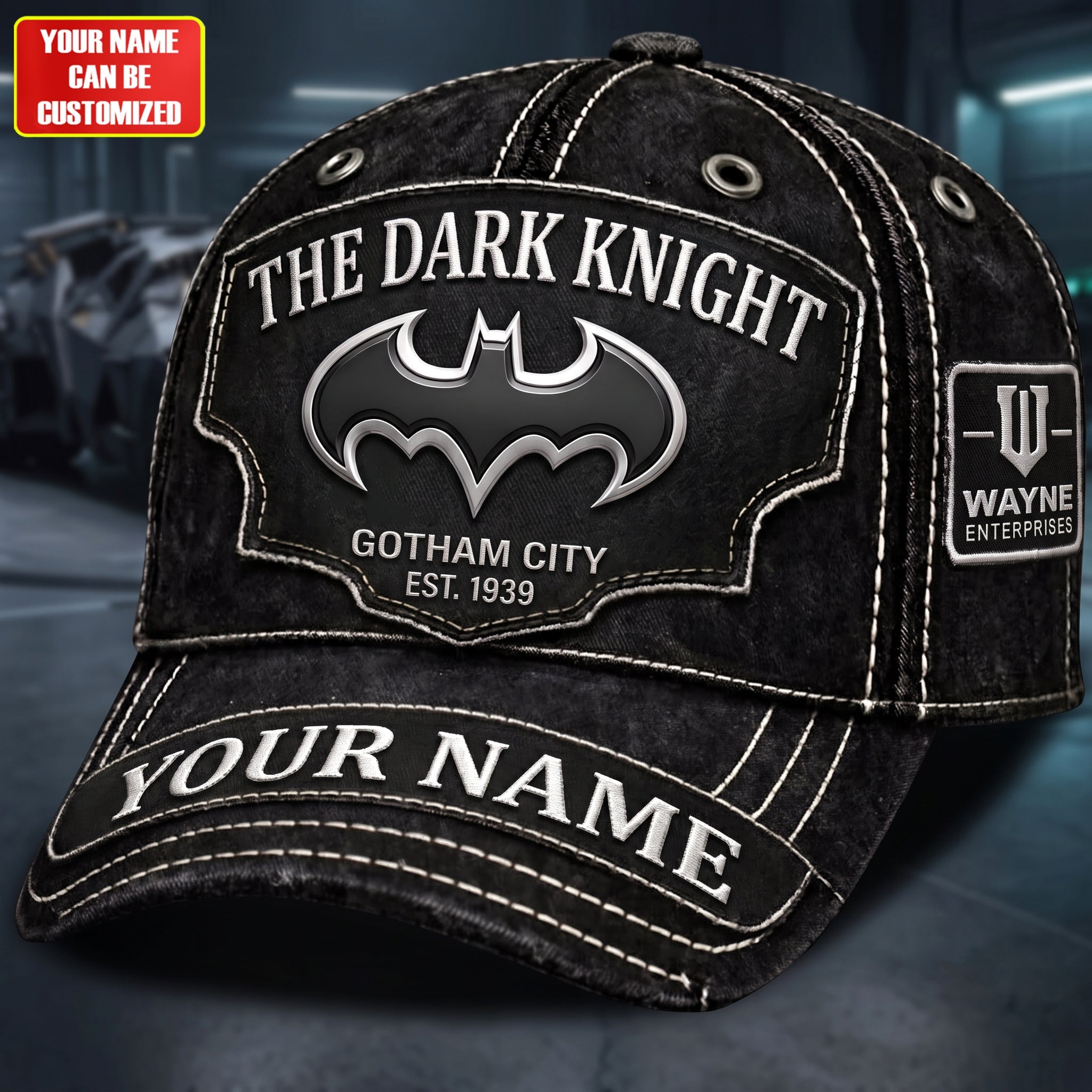 Personalized The Dark Knight Gotham City Est 1939 Hat Dark Hero Cap Gifts For Brother - Merchluma