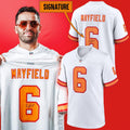 Tampa Bay Buccaneers Baker Mayfield White 76 Signature 2026 Football Jersey Buccaneers Merch - Merchluma