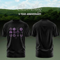 Clairo Merch Clairo Sling 5 Year Anniversary Florals T-Shirt Black Birthday Gifts For Music Lovers - Merchluma