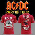 ACDC X Ohio State Buckeyes Football Power Up Tour 2026 T-Shirt Buckeyes Merch Red BFF Gifts - Merchluma
