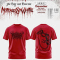 Motionless In White Merch The Sweat And Blood Tour 2026 T-Shirt Red Gifts For Him - Merchluma