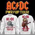 Ohio State Buckeyes x ACDC North America Power Up Tour 2026 Sweatshirt ACDC Merch White - Merchluma