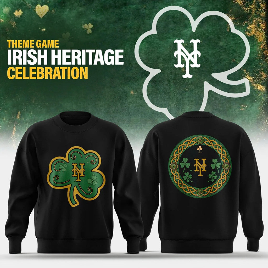 New York Mets x Irish Heritage Night 2026 Sweatshirt NY Mets Merch Gifts For Baseball Fans - Merchluma