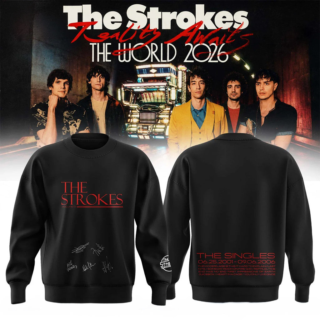 The Strokes Reality Awaits Tour 2026 Sweatshirt The Strokes Merch Gifts For My Brother - Merchluma