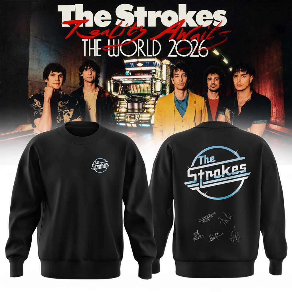 The Strokes Reality Awaits Tour 2026 Sweatshirt The Strokes Merch Useful Gifts For Brother - Merchluma