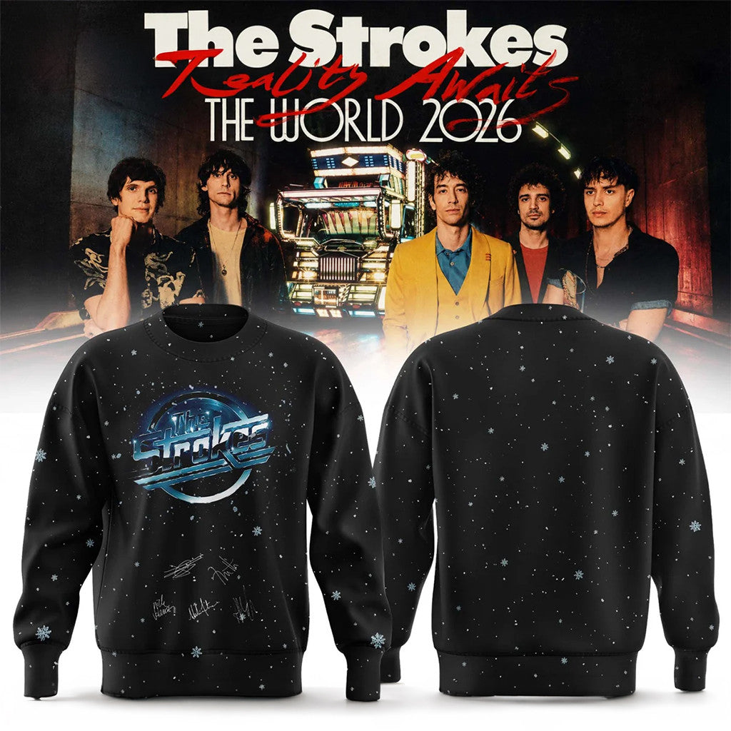The Strokes Reality Awaits Tour 2026 Sweatshirt The Strokes Merch Gifts Idea For Brother - Merchluma