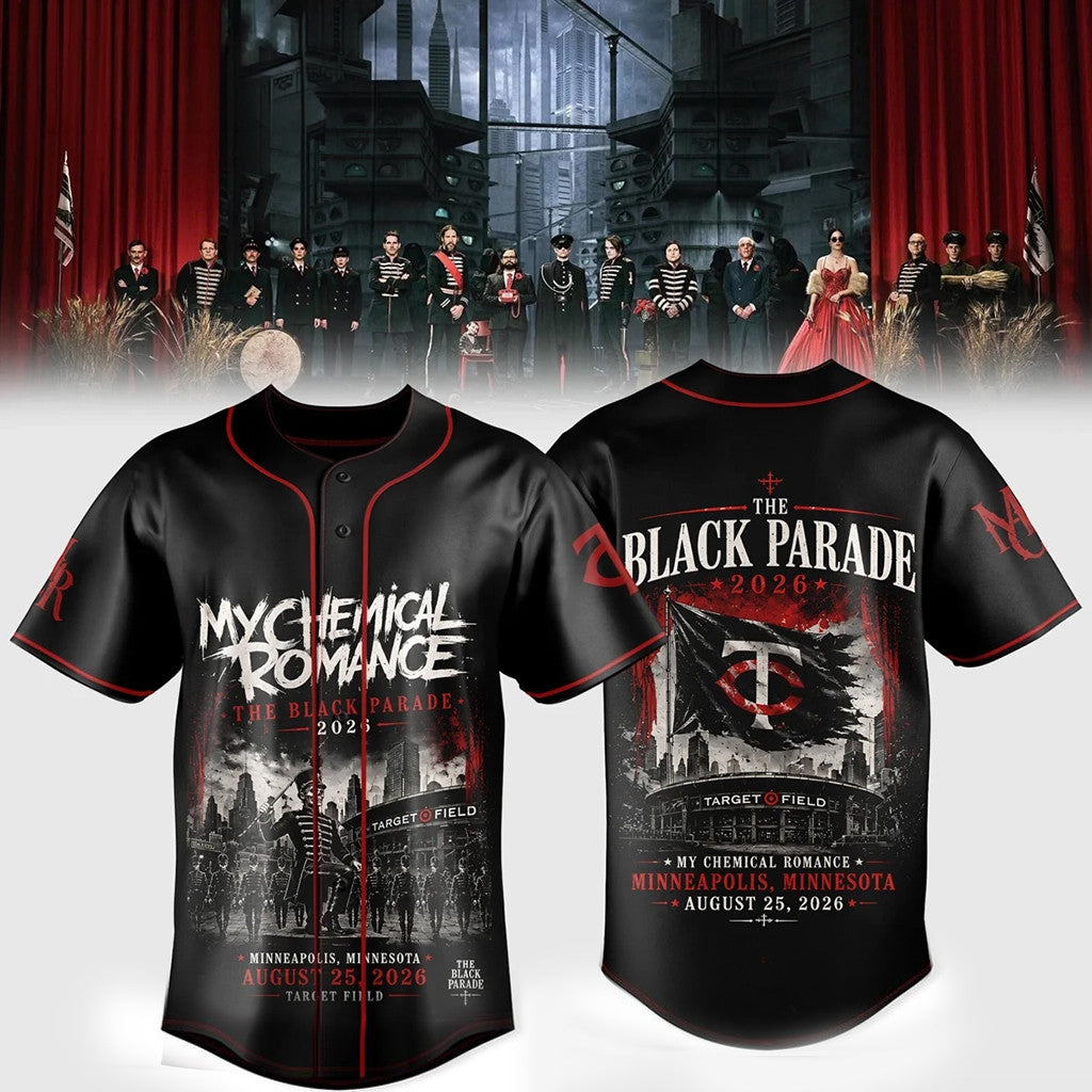 Minnesota Twins x My Chemical Romance The Black Parade Jersey My Chemical Romance Merch - Merchluma