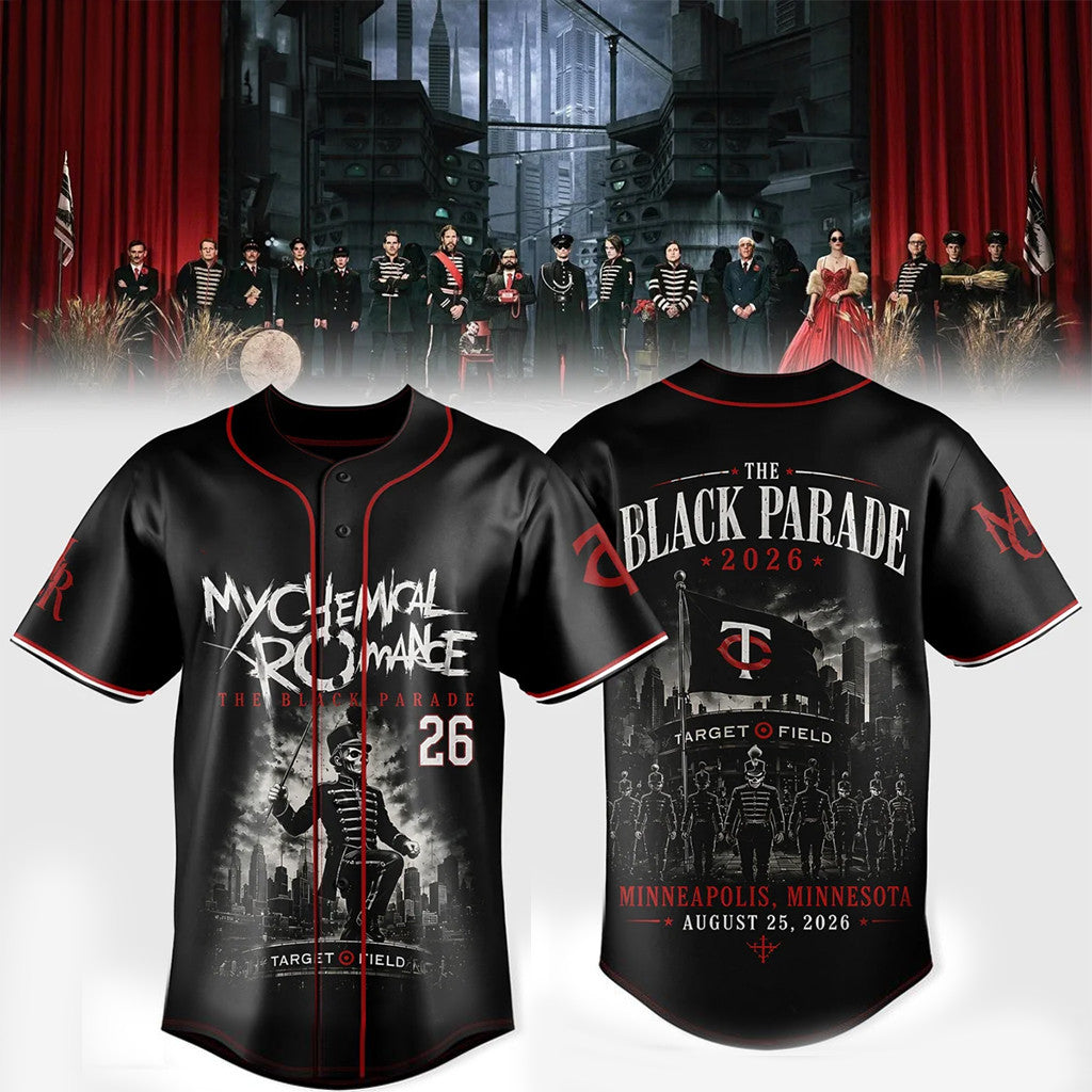 Minnesota Twins x My Chemical Romance The Black Parade Jersey Twins Merch Gifts For Rock Fan - Merchluma
