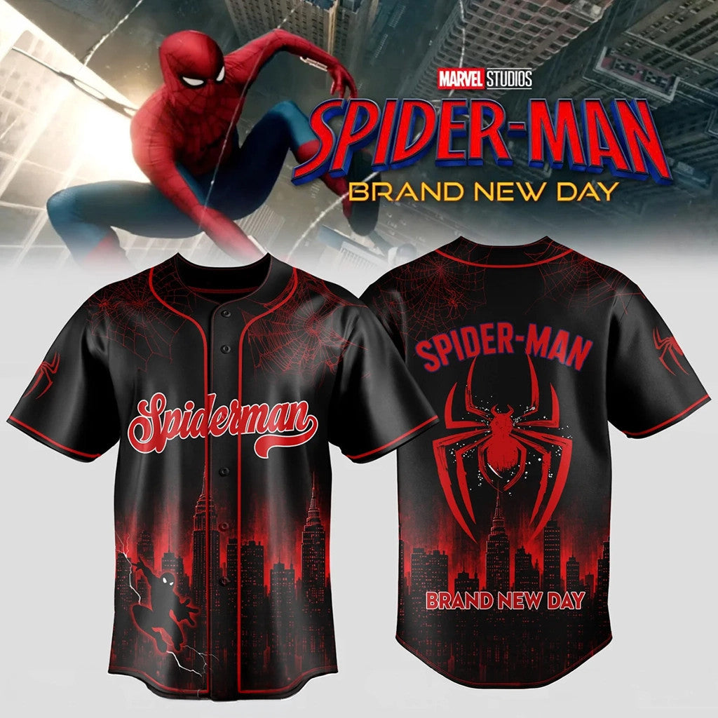 Spider Man Brand New Day Baseball Jersey Black Birthday Gift For Son In Law - Merchluma