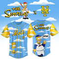 New York Mets X The Simpsons 2026 Jersey Mets Merch Gifts For Baseball Lovers - Merchluma