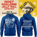 Kansas City Royals X Post Malone The Big Ass Stadium Tour 2026 Hoodie Hoodie Royals Merch - Merchluma