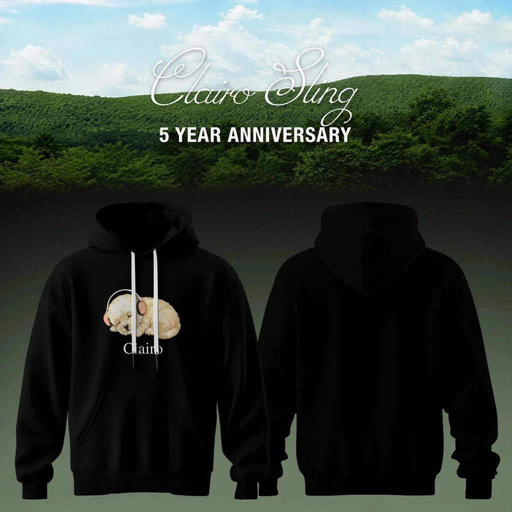 Clairo Sling 5 Year Anniversary Hoodie Clairo Merch Cute Puppy Hoodie Gifts For Music Lovers - Merchluma