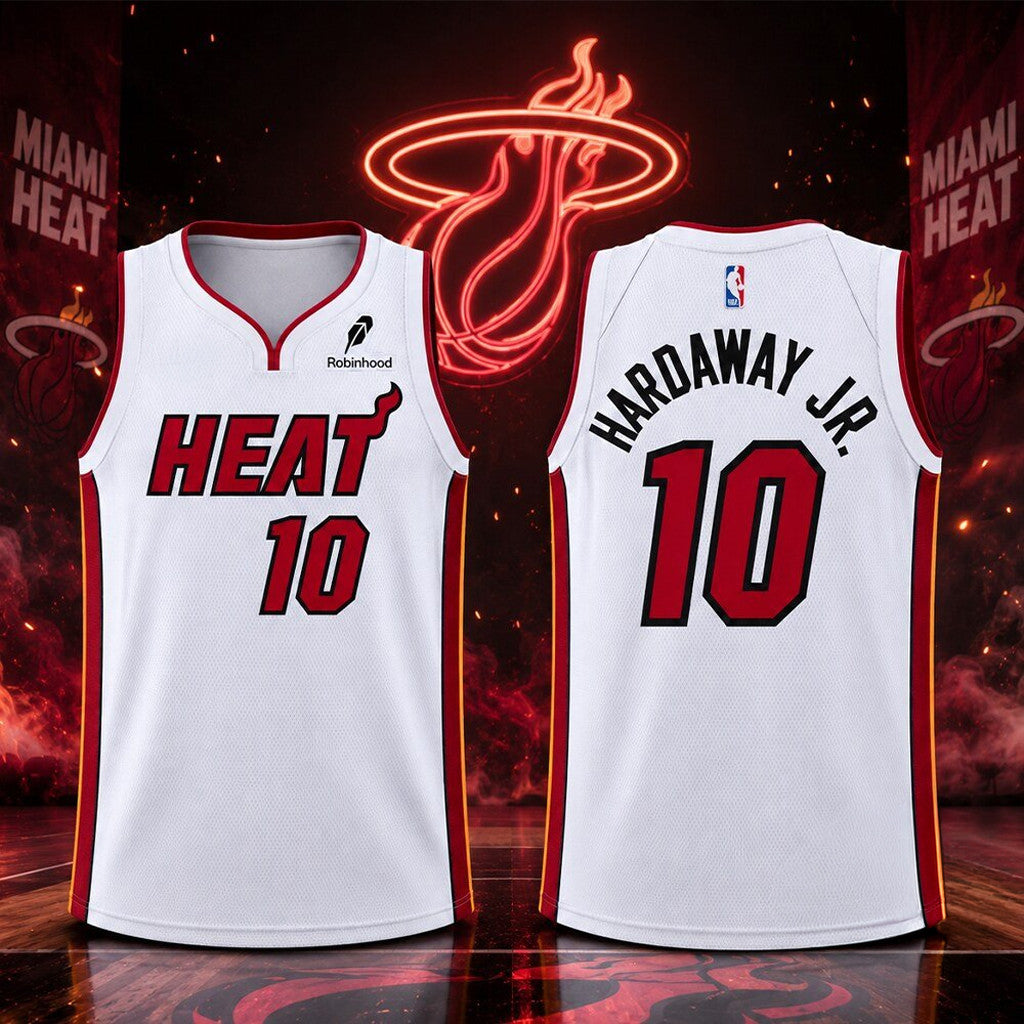 Tim Hardaway Jr #10 Miami HEAT New Jersey 2026 Hardaway Jr Merch Gifts For Basketball Fan - Merchluma